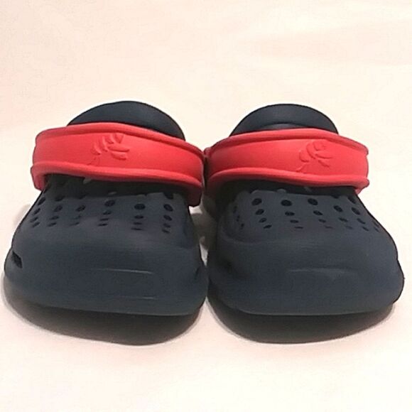 Joybees Harper Toddler Slip On Water Shoes Navy Pink ish Red Straps size 4 / 5 - Picture 4 of 12